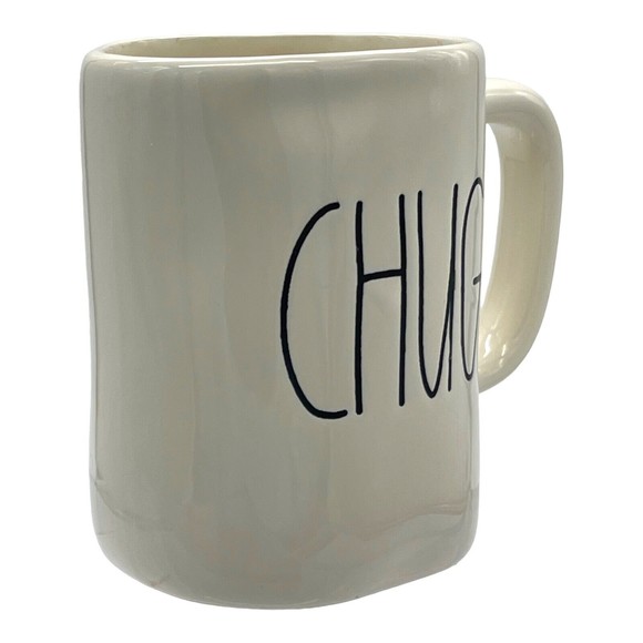 Rae Dunn Pottery CHUG Ceramic 16 oz Mug Cup Big M Older Magenta HTF Rare - Picture 3 of 11